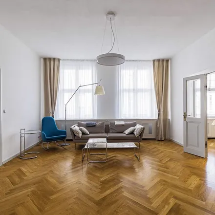 Rent this 4 bed apartment on Alena Pfefferová in Břehová, 115 72 Prague