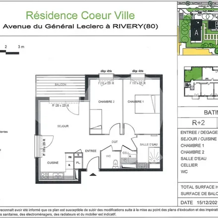 Rent this 2 bed apartment on 61 Avenue du Général Leclerc in 80136 Rivery, France