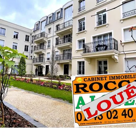 Rent this 2 bed apartment on 83 bis Avenue Thiers in 93340 Le Raincy, France