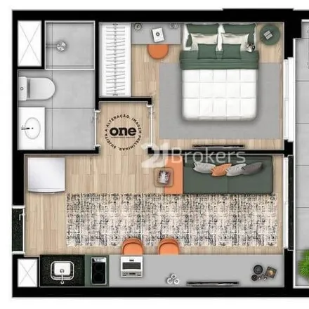 Buy this 1 bed apartment on Droga Raia in Rua Américo Brasiliense 569, Santo Amaro