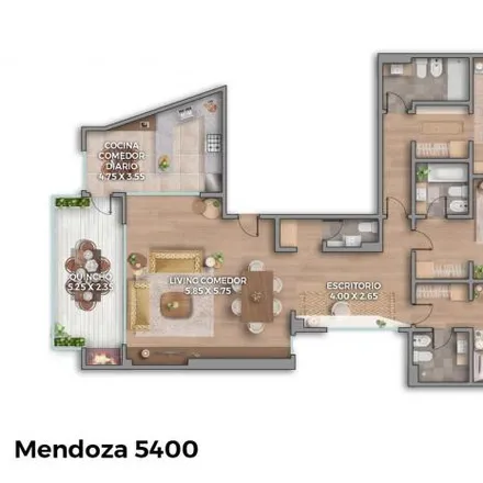 Buy this 3 bed apartment on Avenida Mendoza 5447 in Villa Urquiza, C1431 DOD Buenos Aires