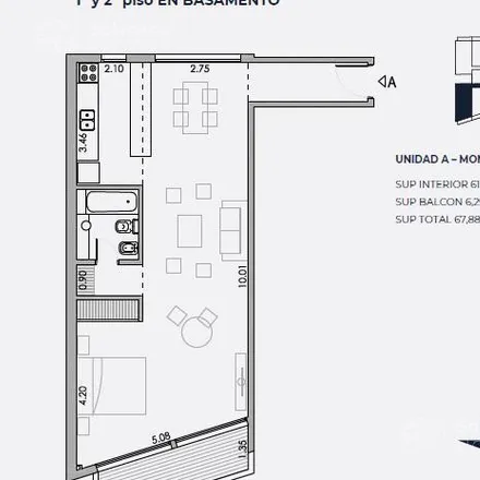 Buy this studio apartment on Avenida Centenario 2092 in Partido de San Isidro, B1643 CGT Beccar