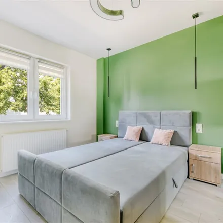 Rent this 2 bed apartment on Ludomira Różyckiego 18 in 93-586 Łódź, Poland