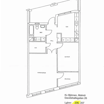 Rent this 2 bed apartment on Stadigs Media in Davidshallsgatan 26, 211 45 Malmo