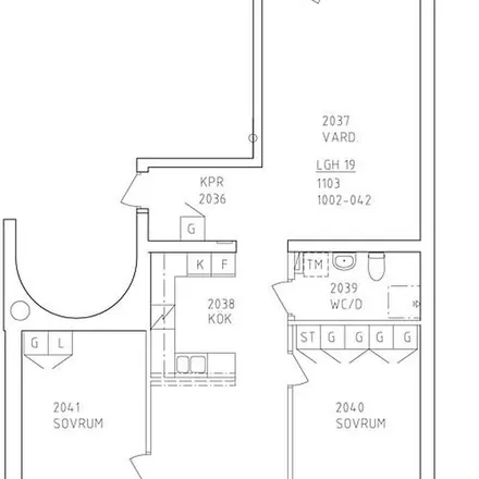 Rent this 3 bed apartment on P-hus Karpen in Sandviksgatan, 972 33 Luleå