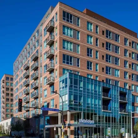 Rent this 1 bed apartment on The Bridges Apartments in 950 Southeast University Avenue, Minneapolis