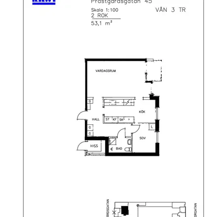 Rent this 2 bed apartment on Prästgårdsgatan 45 in 941 33 Piteå, Sweden
