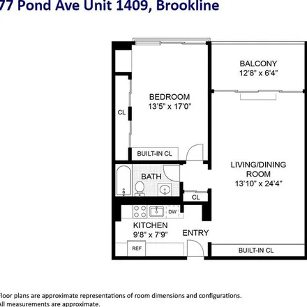 Image 7 - Brook House, 55 Pond Avenue, Brookline, MA 02120, USA - Apartment for rent