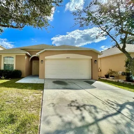Rent this 3 bed house on 18417 Meadow Blossom Lane in Hillsborough County, FL 33647