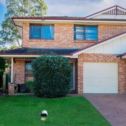 Rent this 3 bed apartment on 61A Kiber Drive in Glenmore Park NSW 2745, Australia