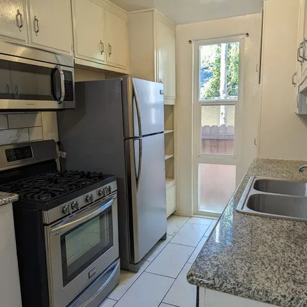 Rent this 1 bed apartment on 631 North Sweetzer Avenue in West Hollywood, CA 90048