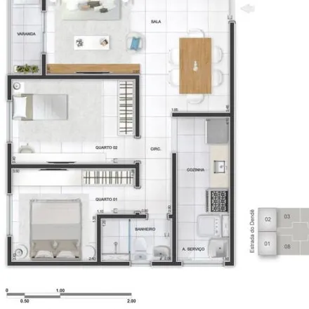 Buy this 2 bed apartment on Estrada do Dendê in Tauá, Rio de Janeiro - RJ