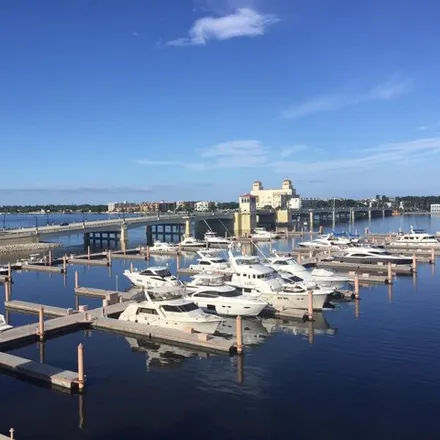 Rent this 3 bed condo on Palm Harbor Marina in North Flagler Drive, West Palm Beach