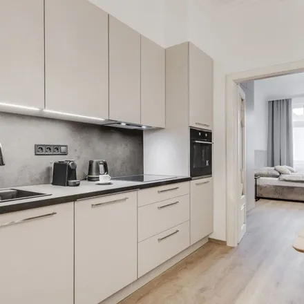 Rent this 1 bed apartment on Sokolovská 541/198 in 180 00 Prague, Czechia