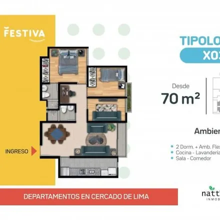 Rent this 3 bed apartment on Coliseo Amauta in Avenida Prolongación Arica, Lima