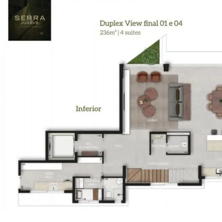 Buy this 4 bed apartment on Rua Alberto Bolliger 871 in Juvevê, Curitiba - PR