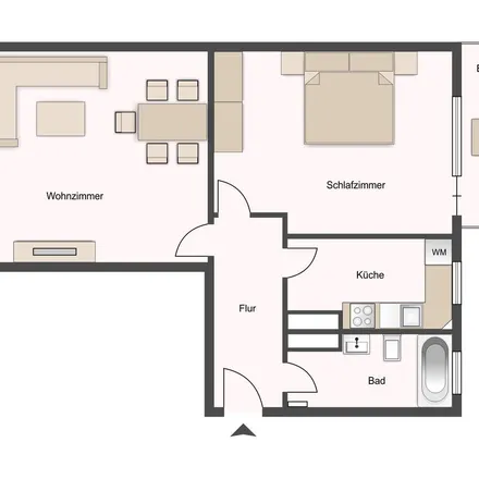 Rent this 2 bed apartment on Fockstraße 14 in 24114 Kiel, Germany