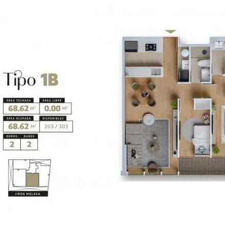 Buy this 2 bed apartment on Calle Córdova in Santiago de Surco, Lima Metropolitan Area 15039
