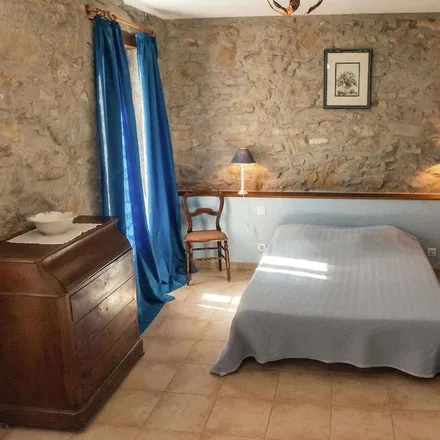 Rent this 2 bed townhouse on Montbrun Des Corbieres in 4 Rue du 14 Juillet, 11700 Montbrun-des-Corbières