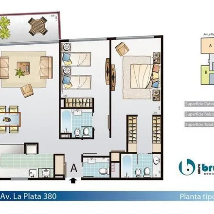Buy this 1 bed apartment on Tres80 in Avenida La Plata, Almagro