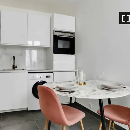 Rent this studio apartment on 99 Rue d'Avron in 75020 Paris, France