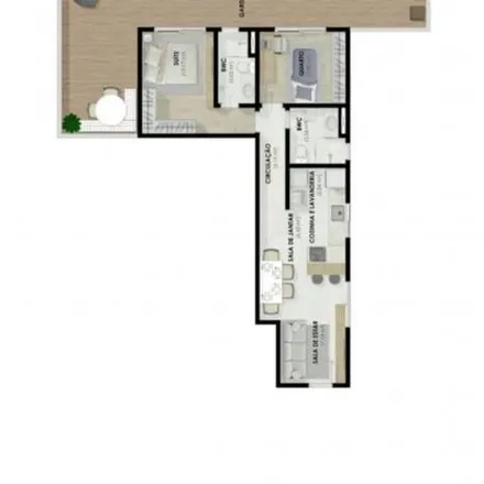 Buy this 2 bed apartment on Rua Eduardo Geronasso 665 in Bacacheri, Curitiba - PR