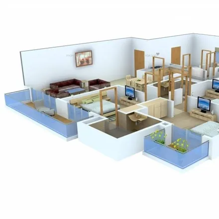 Rent this 3 bed apartment on unnamed road in Block C-1 & C-2, Gurugram - 122017