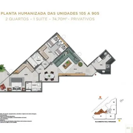 Buy this 2 bed apartment on Rua Ministro Raul Fernandes 180 in Botafogo, Rio de Janeiro - RJ