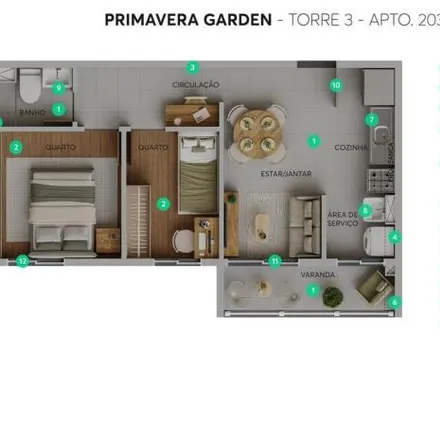 Buy this 2 bed apartment on Rua Teixeira de Souza in Figueira, Duque de Caxias - RJ