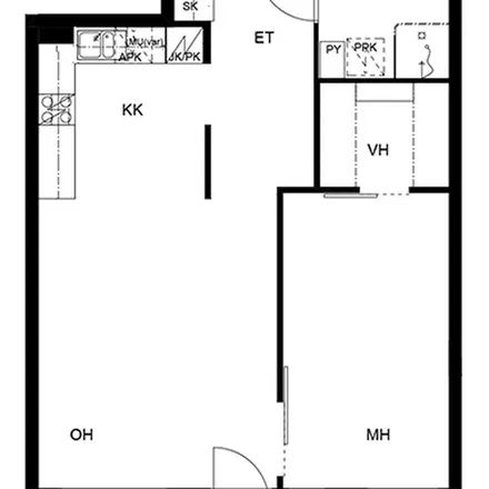 Rent this 2 bed apartment on Kap Hornin katu 8 in 00220 Helsinki, Finland
