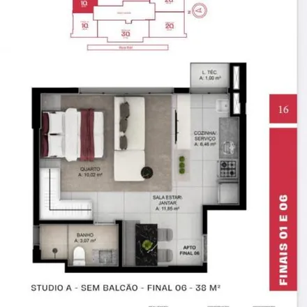 Buy this 1 bed apartment on SEDEM - Secretaria Municipal de Desenvolvimento Econômico de Goiânia in Rua 22, Setor Oeste