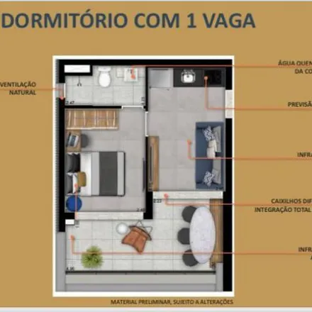 Buy this studio apartment on Rua Maceió 88 in Consolação, São Paulo - SP