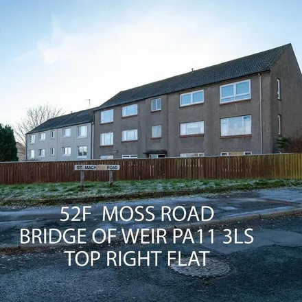 Rent this 2 bed apartment on Moss Road in Bridge of Weir, PA11 3LT