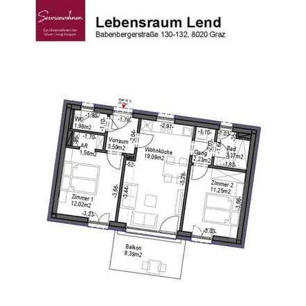 Rent this 3 bed apartment on Generationen Wohnen in Babenbergerstraße 130, 8020 Graz