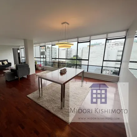 Rent this studio apartment on West Angamos Avenue 1195 in Miraflores, Lima Metropolitan Area 15074