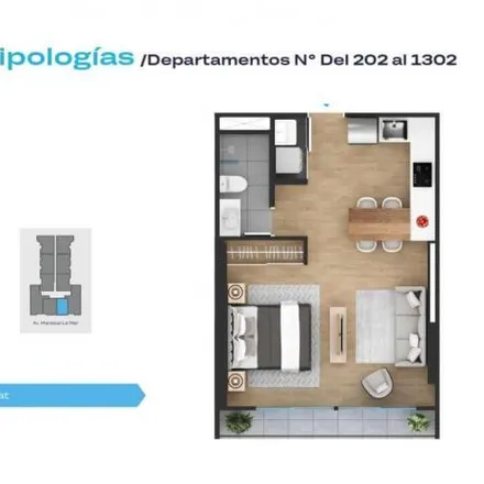 Buy this 1 bed apartment on Mariscal La Mar Avenue 1035 in Miraflores, Lima Metropolitan Area 15073