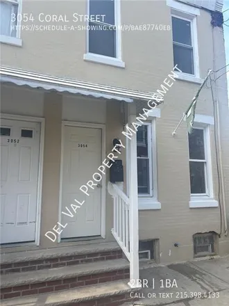 Rent this 2 bed townhouse on 3054 Coral Street in Philadelphia, PA 19134