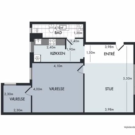 Rent this 3 bed apartment on Jernbanegade 14B in 9800 Hjørring, Denmark