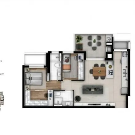 Buy this 2 bed apartment on Rua Bom Jesus 369 in Cabral, Curitiba - PR