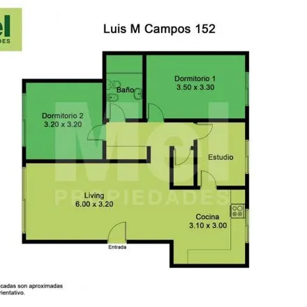 Buy this 3 bed apartment on Avenida Luis María Campos 178 in Palermo, C1425 BHX Buenos Aires