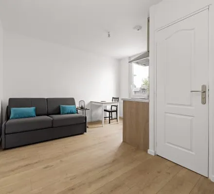 Rent this studio apartment on 78 Avenue de Caen in 76100 Rouen, France