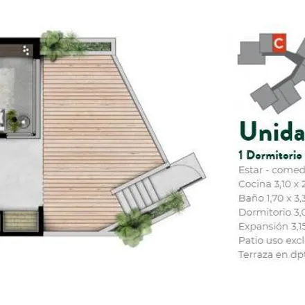 Rent this 1 bed apartment on Avenida Bernardo Houssay 3961 in Zona 12, Funes