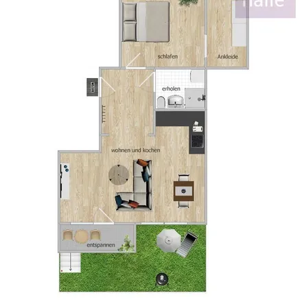 Rent this 2 bed apartment on Praetoriusstraße 8 in 06124 Halle (Saale), Germany