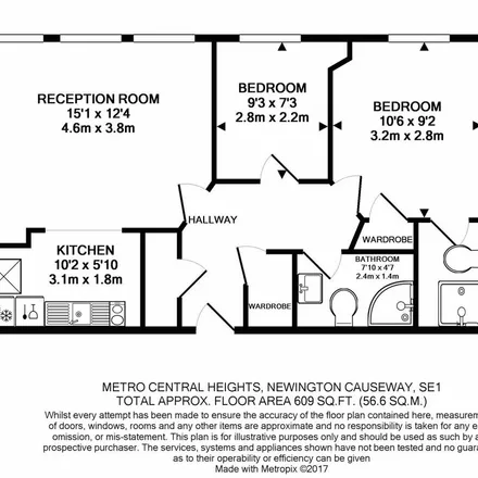 Rent this 2 bed apartment on Metro Central Heights in 119 Newington Causeway, London