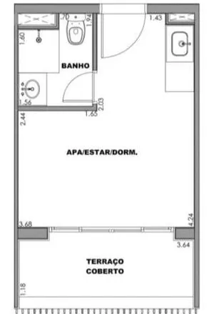 Buy this 1 bed apartment on Drogasil in Avenida Santo Amaro 3744, Brooklin Novo
