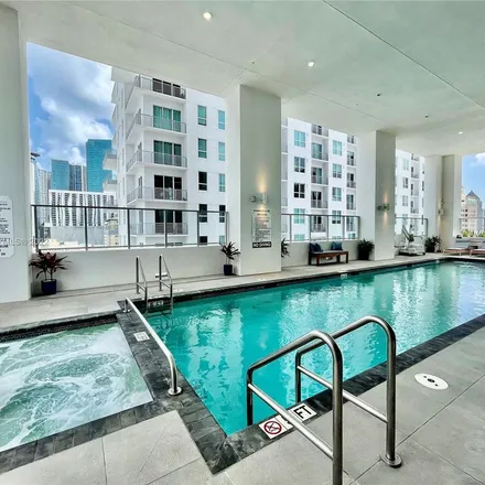 Rent this 1 bed apartment on Yotelpad Miami in 227 Northeast 2nd Street, Torch of Friendship