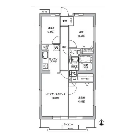 Image 2 - unnamed road, Kasuya 2-chome, Setagaya, 158-0063, Japan - Apartment for rent