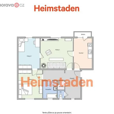 Rent this 3 bed apartment on Gagarinova 665 in 735 14 Orlová, Czechia