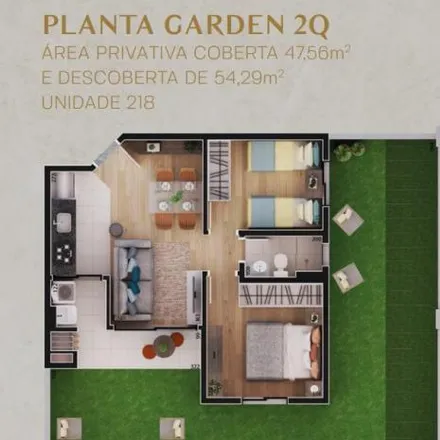 Buy this 2 bed apartment on Rua Paulo Kissula 920 in Capão da Imbuia, Curitiba - PR