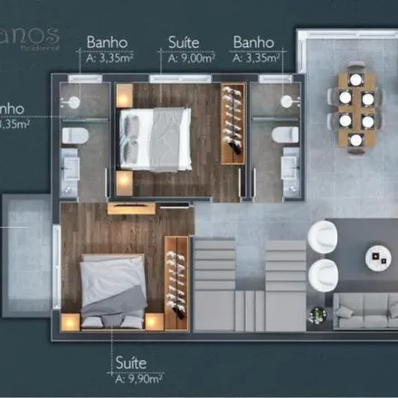 Buy this 3 bed apartment on Laje de Pedra Mountain Village in Rua da Margem, Laje de Pedra